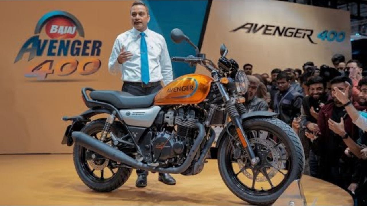 Bajaj की नई Avenger 400 एक पावरफुल और स्टाइलिश क्रूज़र बाइक है, जो Royal Enfield और Honda की बाइक्स का शानदार विकल्प बन सकती है।