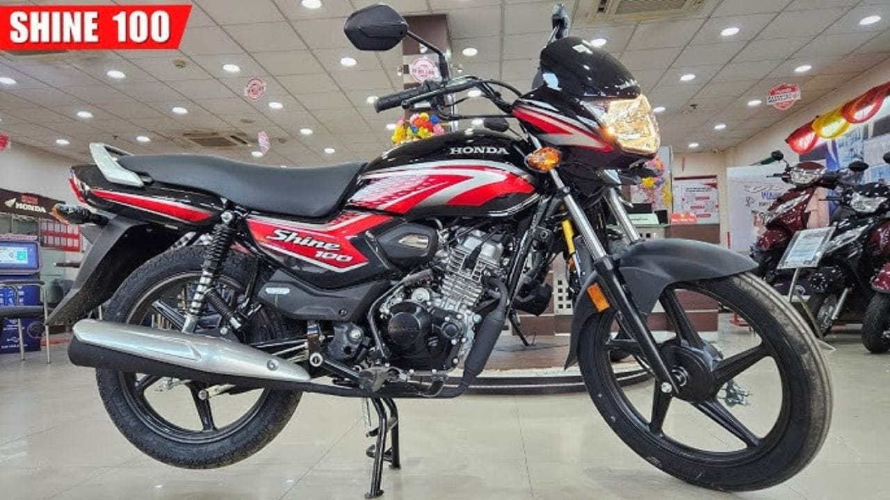 Honda Shine 100 एक किफायती और माइलेज में जबरदस्त बाइक है। जानिए इसके फीचर्स, इंजन डिटेल्स, माइलेज और क्यों ये पहली बाइक खरीदने वालों के लिए बेस्ट ऑप्शन है।